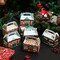 JOYIN 24 PCS 3D Christmas House Cardboard Treat Boxes for Holiday Xmas Goody Gift, Goodie Paper Boxes, School Classroom Party Favor Supplies, Candy Treat Cardboard Cookie Boxes